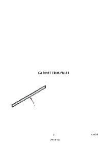 05 - Cabinet Trim Filler parts for Roper Oven B9608B4 from AppliancePartsPros.com
