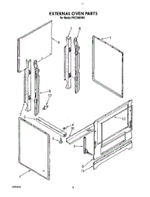 03 - External Oven parts for Roper Range FEC350VW0 from AppliancePartsPros.com