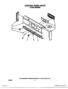 02 - Control Panel parts for Roper Oven BES450WB0 from AppliancePartsPros.com
