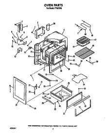 Oven parts for Roper Range F7907W0 from AppliancePartsPros.com