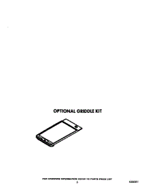 Optional Griddle parts for Roper Range F7907W0 from AppliancePartsPros.com