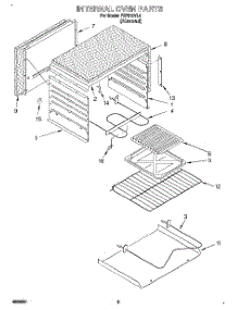 02 - Internal Oven parts for Roper Range FEP210VL4 from AppliancePartsPros.com