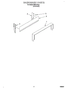 03 - Backguard parts for Roper Range FEP210VL4 from AppliancePartsPros.com