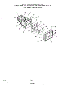 05 - Oven Door , Lit / Optional parts for Roper Range 2045B1A from AppliancePartsPros.com