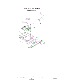 05 - Door Lock parts for Roper Range N9457X5 from AppliancePartsPros.com