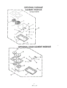 09 - Radiant Element , Solid Element parts for Roper Range N9457X5 from AppliancePartsPros.com