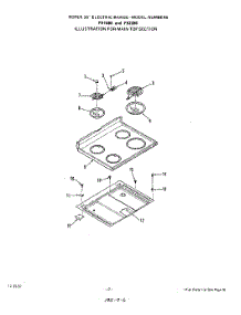 03 - Main Top parts for Roper Range F9108W0 from AppliancePartsPros.com