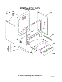 05 - External Oven parts for Roper Range FES370VW1 from AppliancePartsPros.com