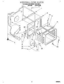 04 - Internal Oven parts for Roper Range FEP310BL0 from AppliancePartsPros.com