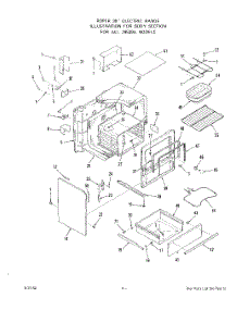 05 - Body parts for Roper Range 2453W9A from AppliancePartsPros.com