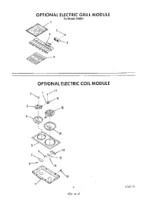 07 - Electric Grill Module , Electric parts for Roper Range 2496X1 from AppliancePartsPros.com