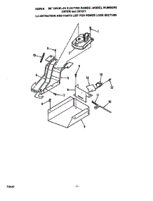Power Lock parts for Roper Range D9757W0 from AppliancePartsPros.com