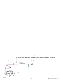 03 - Oven Door Lock parts for Roper Oven B9757X1 from AppliancePartsPros.com
