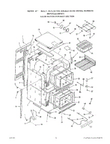 04 - Body parts for Roper Oven B9757X1 from AppliancePartsPros.com