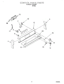 02 - Control Panel parts for Roper Range REP34800 from AppliancePartsPros.com