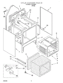 04 - Oven Chassis parts for Roper Range REP34800 from AppliancePartsPros.com