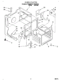 04 - Oven parts for Roper Range FES364BW0 from AppliancePartsPros.com