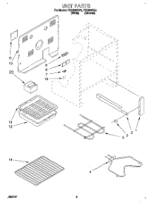 05 - Unit parts for Roper Range FES364BW0 from AppliancePartsPros.com
