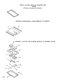 05 - Griddle , Griddle / Grill Cover parts for Roper Range N3457W0 from AppliancePartsPros.com