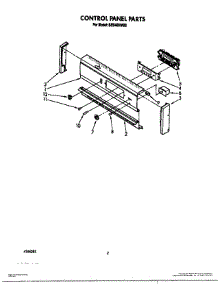 02 - Control Panel parts for Roper Oven BES450WB2 from AppliancePartsPros.com