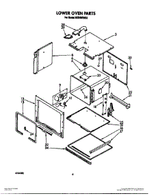 05 - Lower Oven parts for Roper Oven BES450WB2 from AppliancePartsPros.com