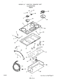 02 - Elec Counter Unit parts for Roper Cooktop C3257W0 from AppliancePartsPros.com