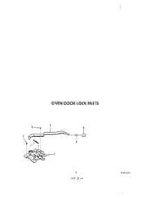 03 - Oven Door Lock parts for Roper Oven B9608W3 from AppliancePartsPros.com