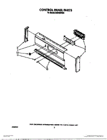 02 - Control Panel parts for Roper Oven BES430WW0 from AppliancePartsPros.com