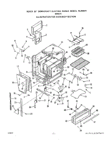 03 - Oven Body parts for Roper Range N9457X0 from AppliancePartsPros.com