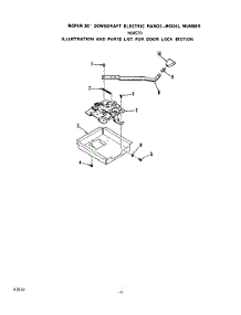 05 - Door Lock parts for Roper Range N9457X0 from AppliancePartsPros.com