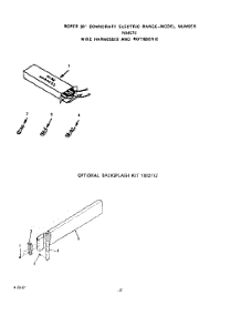 07 - Wire Harnesses And Rotisserie , Ba parts for Roper Range N9457X0 from AppliancePartsPros.com