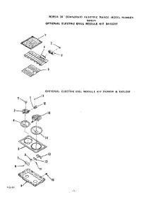 08 - Electric Grill , Electric Coil parts for Roper Range N9457X0 from AppliancePartsPros.com