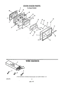 06 - Oven Door , Wire Harness parts for Roper Range F9908B0 from AppliancePartsPros.com