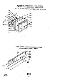 Door And Backsplash parts for Roper Range 2438000 from AppliancePartsPros.com