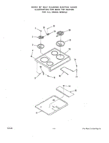 04 - Main Top parts for Roper Range 2384W3A from AppliancePartsPros.com