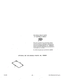 05 - Optional Equipment parts for Roper Range 2384W3A from AppliancePartsPros.com