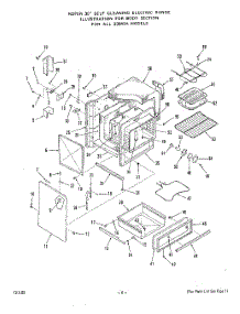 06 - Body parts for Roper Range 2384W3A from AppliancePartsPros.com