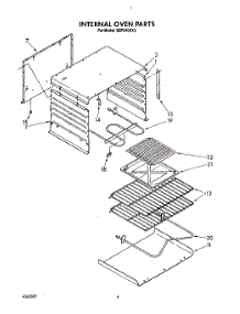 03 - Internal Oven parts for Roper Range SEP340XX0 from AppliancePartsPros.com