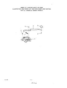 03 - Oven Door Lock parts for Roper Range 2055B0A from AppliancePartsPros.com