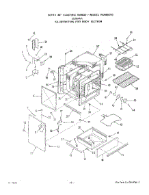 05 - Oven Door parts for Roper Range 2336W0A from AppliancePartsPros.com