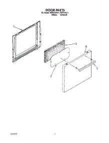 05 - Door parts for Roper Range FEP310VW1 from AppliancePartsPros.com