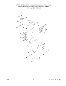 07 - Cabinet parts for Roper Range 2893W0A from AppliancePartsPros.com
