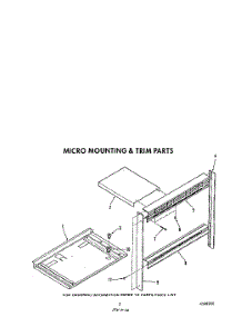 03 - Micro Mounting And Trim parts for Roper Oven B9907X0 from AppliancePartsPros.com