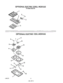 08 - Electric Grill , Electric Coil parts for Roper Range N9257X0 from AppliancePartsPros.com