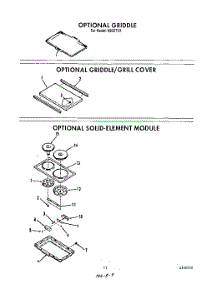 09 - Griddle , Griddle / Grill Cover parts for Roper Range N9257X0 from AppliancePartsPros.com