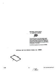 Heavy Duty 8" Canning Element parts for Roper Range 2276W0A from AppliancePartsPros.com