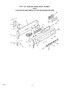 02 - Main Top parts for Roper Range F9207W0 from AppliancePartsPros.com