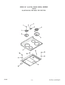 03 - Body parts for Roper Range F9207W0 from AppliancePartsPros.com
