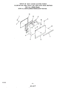 07 - Oven Doors parts for Roper Range 2364W2A from AppliancePartsPros.com