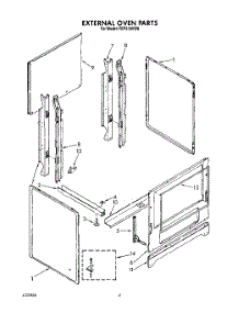 02 - External Oven parts for Roper Range FEP310VW0 from AppliancePartsPros.com